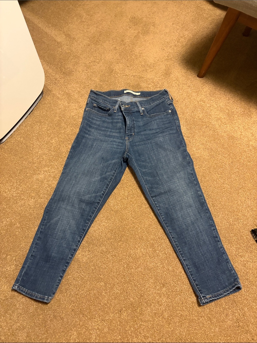 Levis 311 Capri Jeans Womens 29 Blue Shaping Skinny Mid Rise Stretch Denim